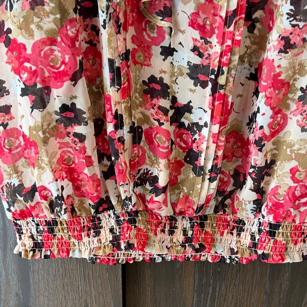 Express Women's Floral Ruffled Babydoll Fairy Blouse, New with Tags, Small - Picture 5 of 11